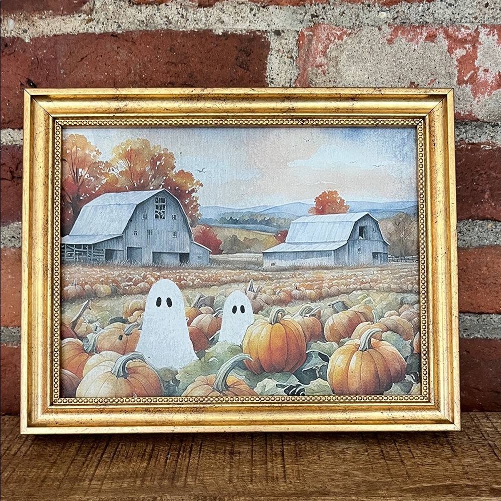 Autumn Farm Ghosts Framed Art